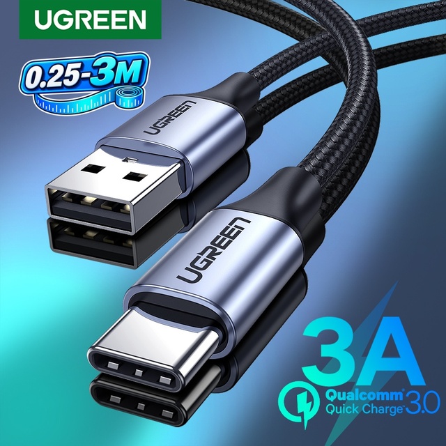UGREEN — Cable USB-C 3A de carga rapida
