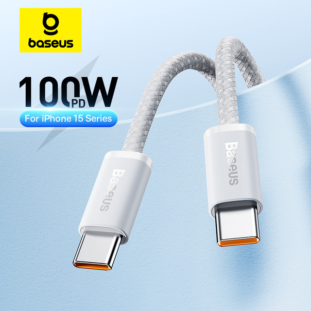 Baseus — Cable USB-C 100W reforzado